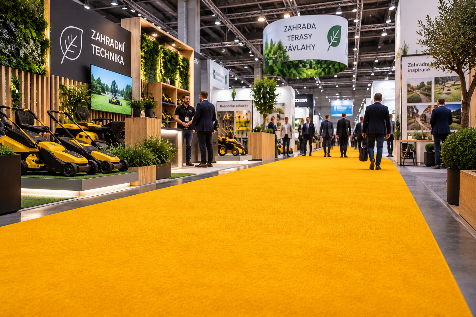 expo oranžový koberec